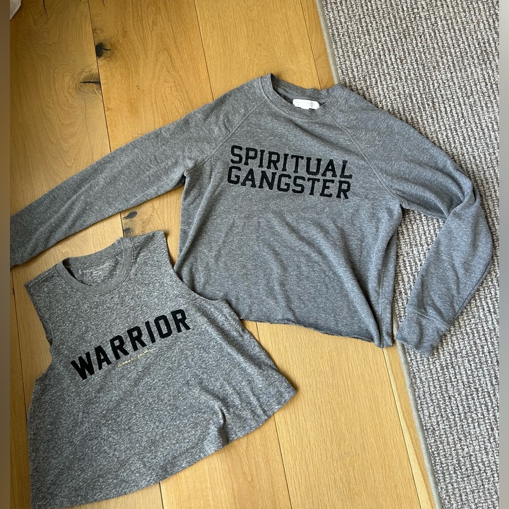 (SOLD) Spiritual Gangster Sweatshirt and Muscle Tank